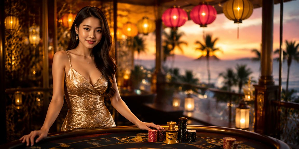 Người chơi slot game trên điện thoại tại bãi biển Đà Nẵng
