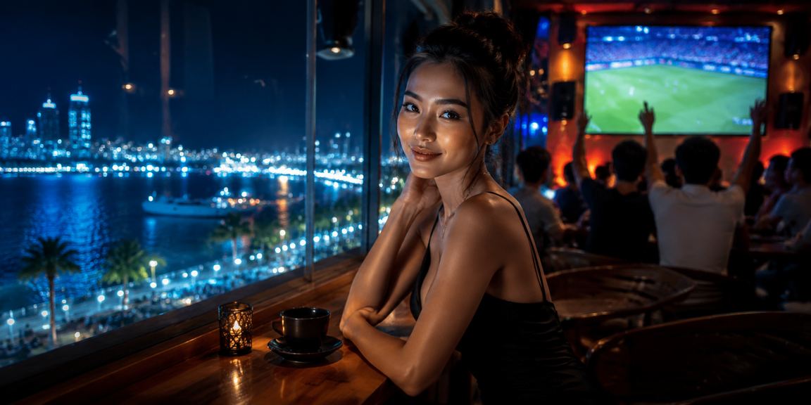 Người dùng tại Nha Trang thư giãn với cà phê và tham gia casino trực tuyến buổi tối