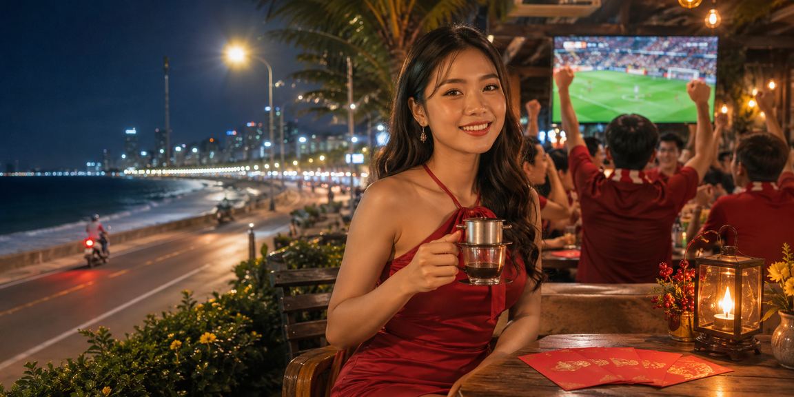 Người dùng Phan Thiết nhận thưởng đỏ và tham gia cá cược thể thao tại quán cà phê